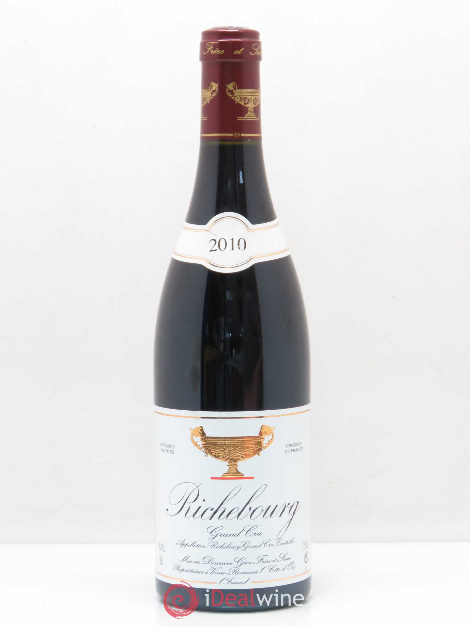 Richebourg Grand Cru Gros Frère & Soeur 2010 - Lot de 1 bouteille - 0
