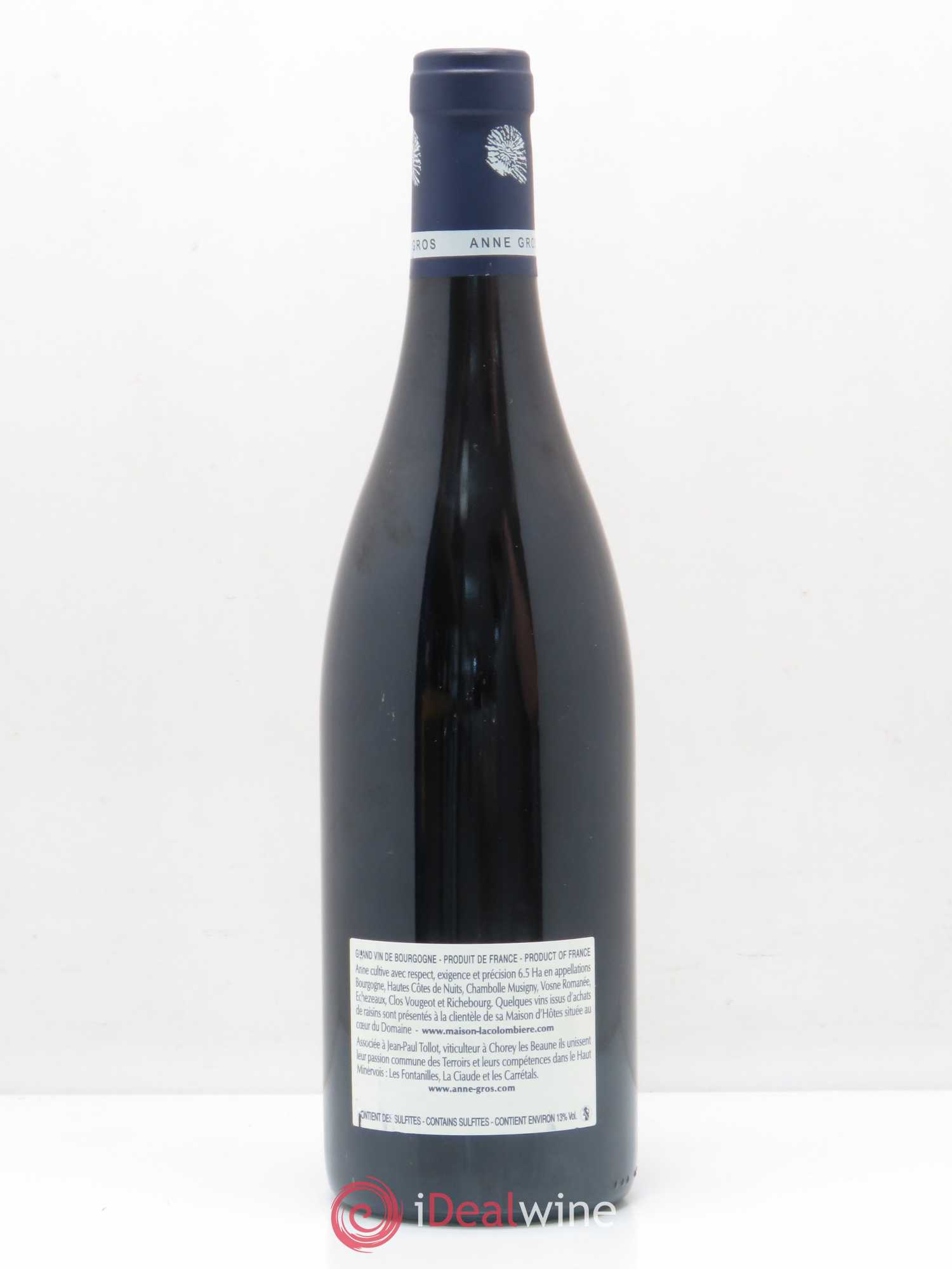 Clos de Vougeot Grand Cru Le Grand Maupertui Anne Gros 2013 - Lot de 1 bouteille - 1