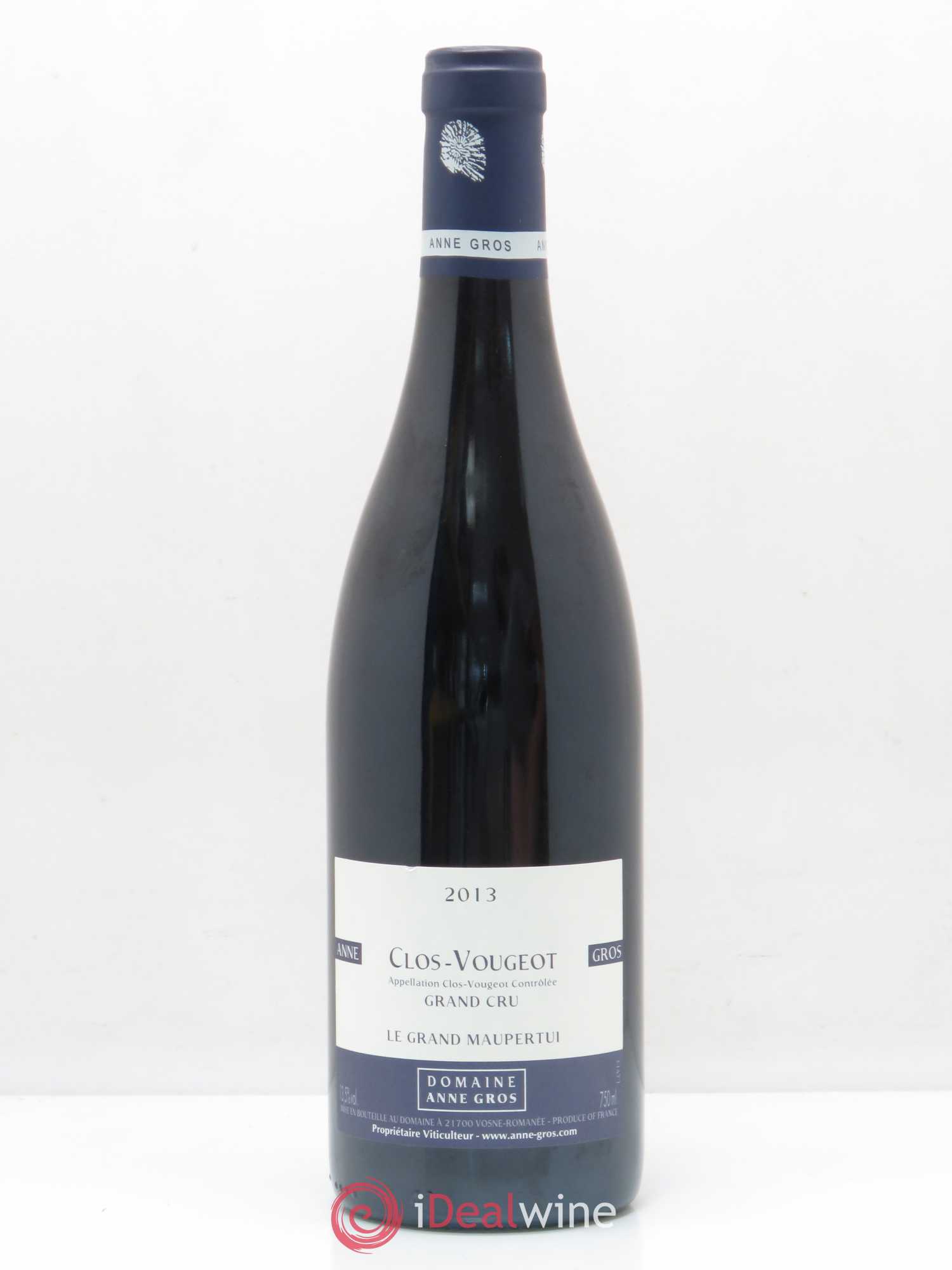 Clos de Vougeot Grand Cru Le Grand Maupertui Anne Gros 2013 - Lot de 1 bouteille - 0