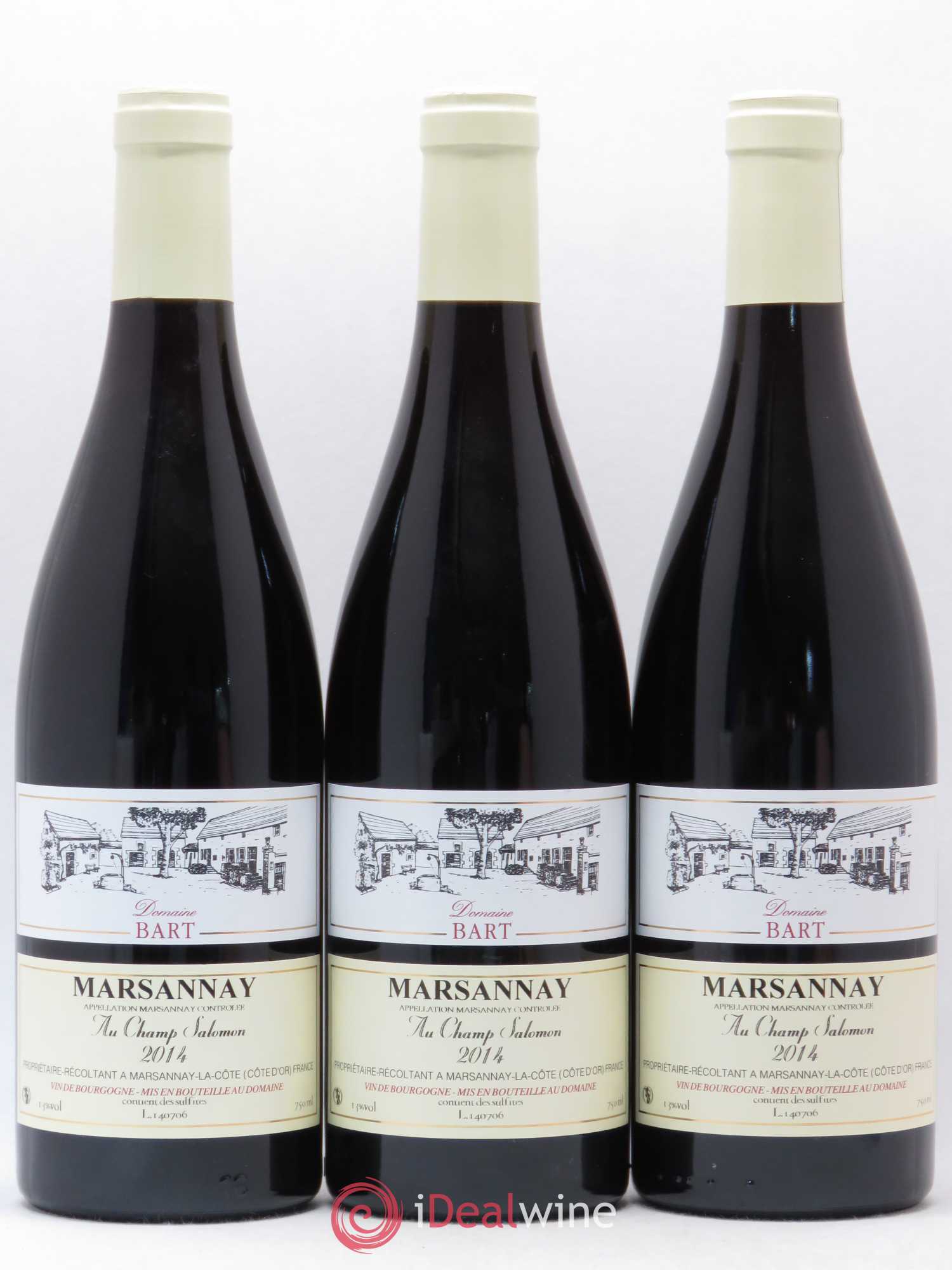 Marsannay Au Champ Salomon Bart (Domaine) 2014 - Lot de 3 bouteilles - 0