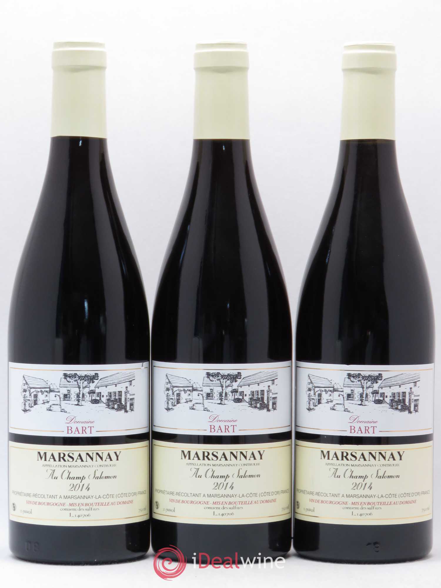 Marsannay Au Champ Salomon Bart (Domaine) 2014 - Lot de 3 bouteilles - 0