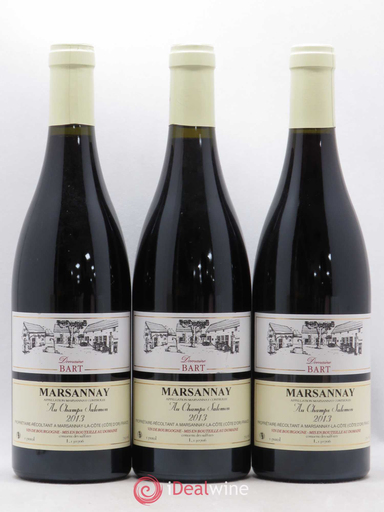 Marsannay Au Champ Salomon Bart (Domaine) 2013 - Lot de 3 bouteilles - 0