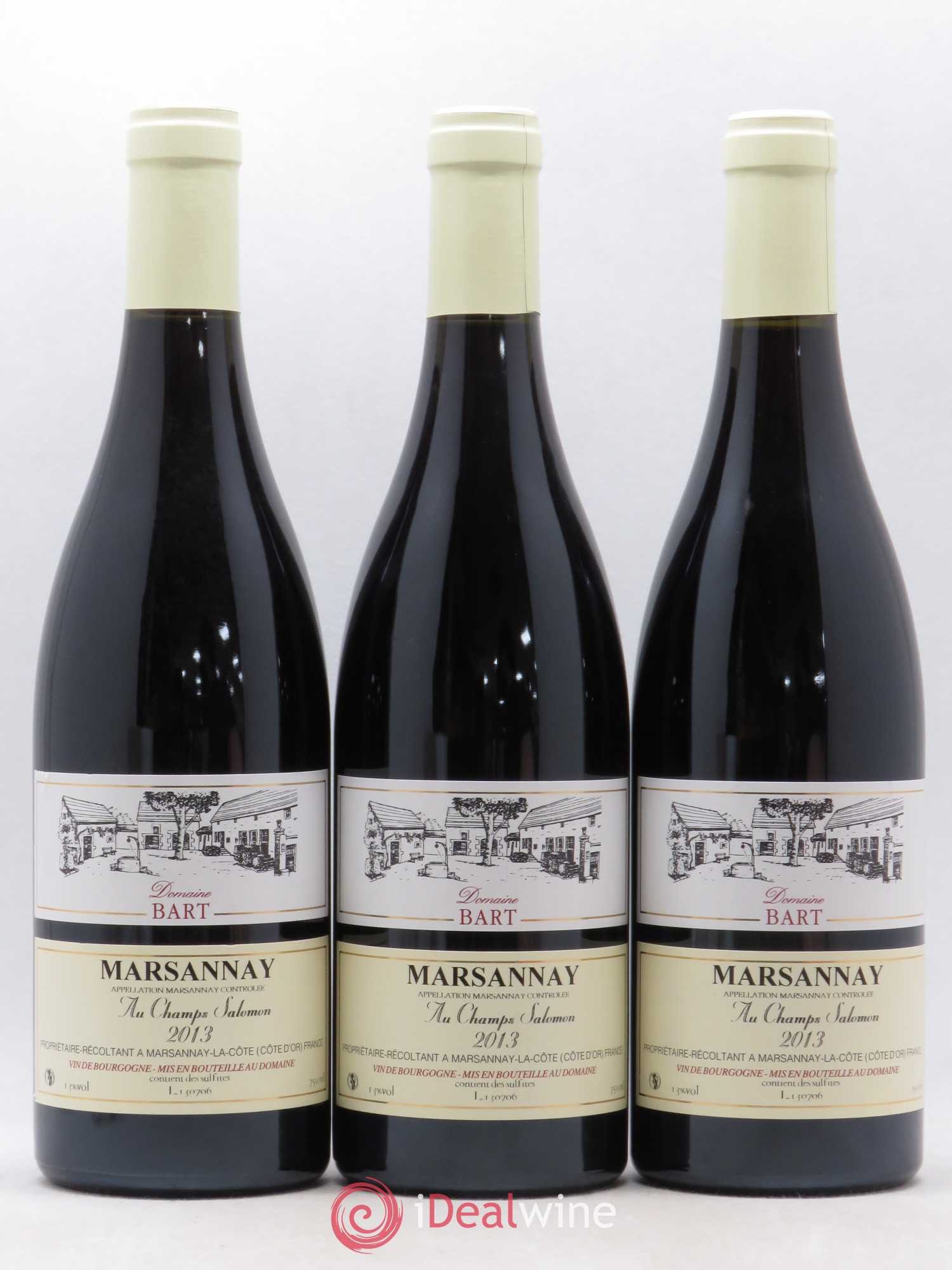 Marsannay Au Champ Salomon Bart (Domaine) 2013 - Lot de 3 bouteilles - 0