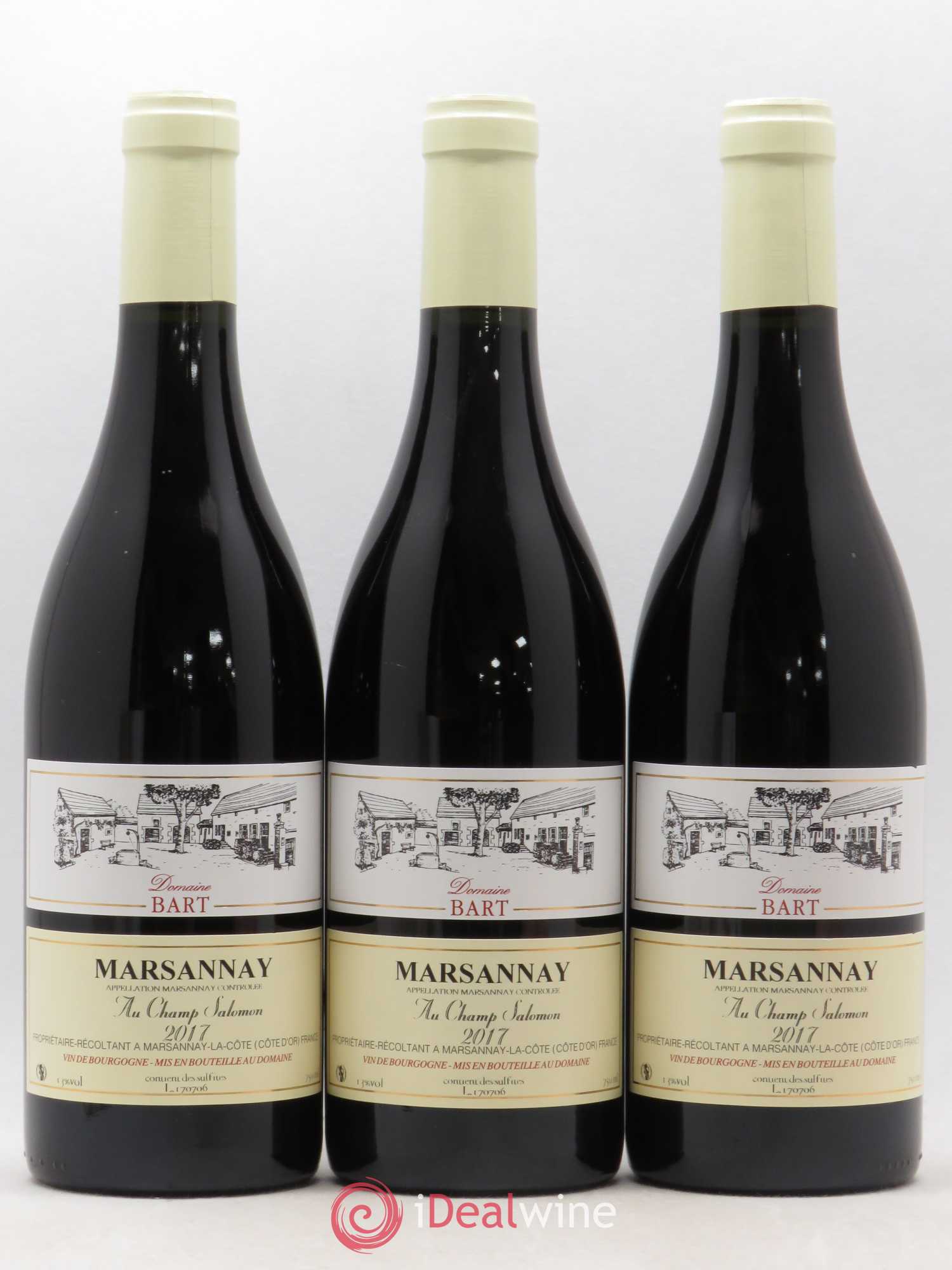 Marsannay Au Champ Salomon Bart (Domaine) 2017 - Lot de 3 bouteilles - 0