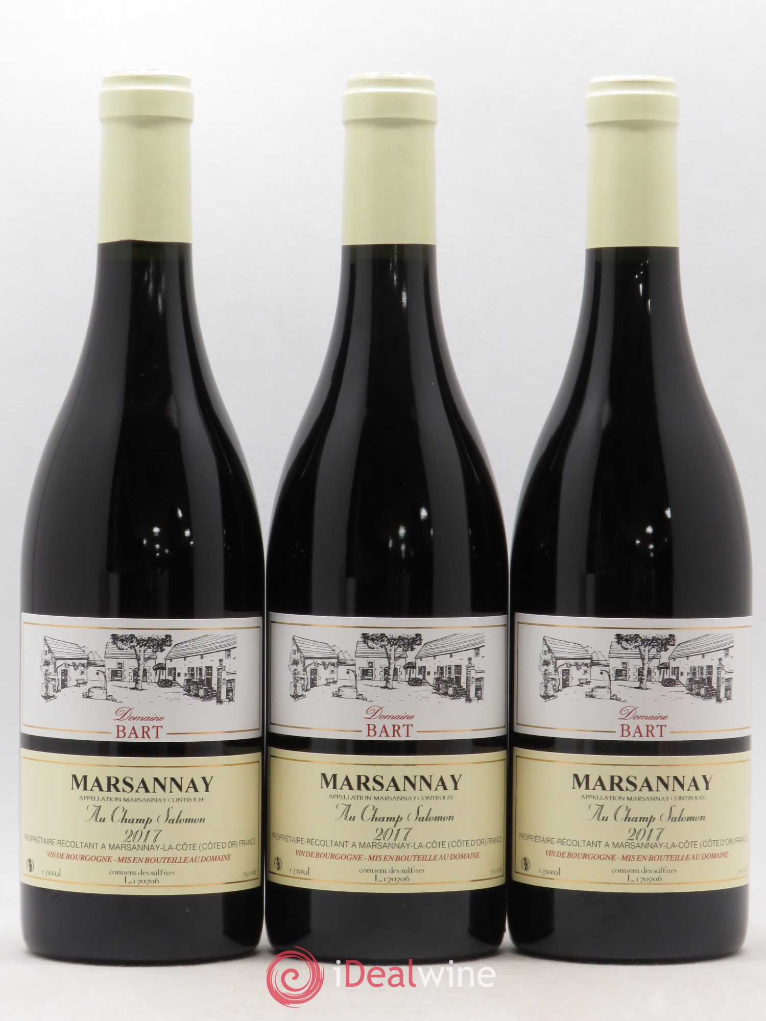 Marsannay Au Champ Salomon Bart (Domaine) 2017 - Lot de 3 bouteilles - 0
