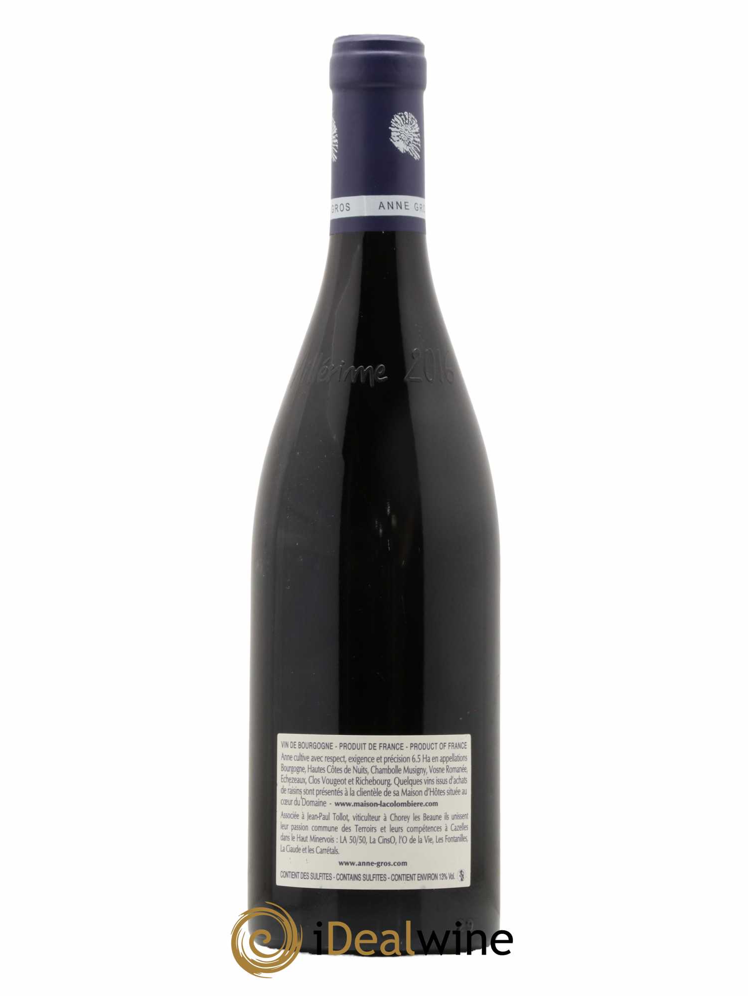 Vosne-Romanée Les Barreaux Anne Gros 2016 - Lot of 1 bottle - 1