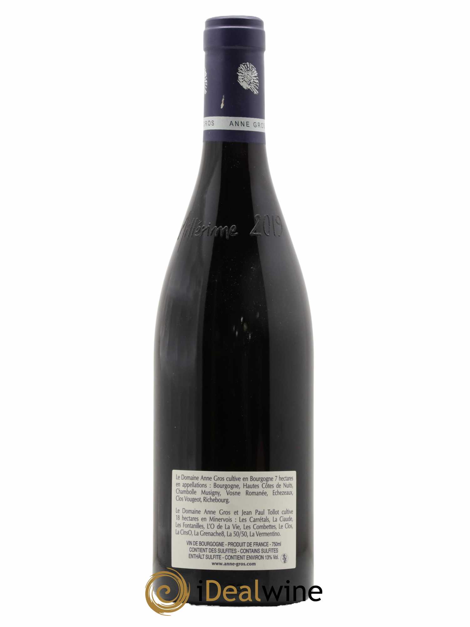 Clos de Vougeot Grand Cru Le Grand Maupertui Anne Gros 2019 - Lot of 1 bottle - 1