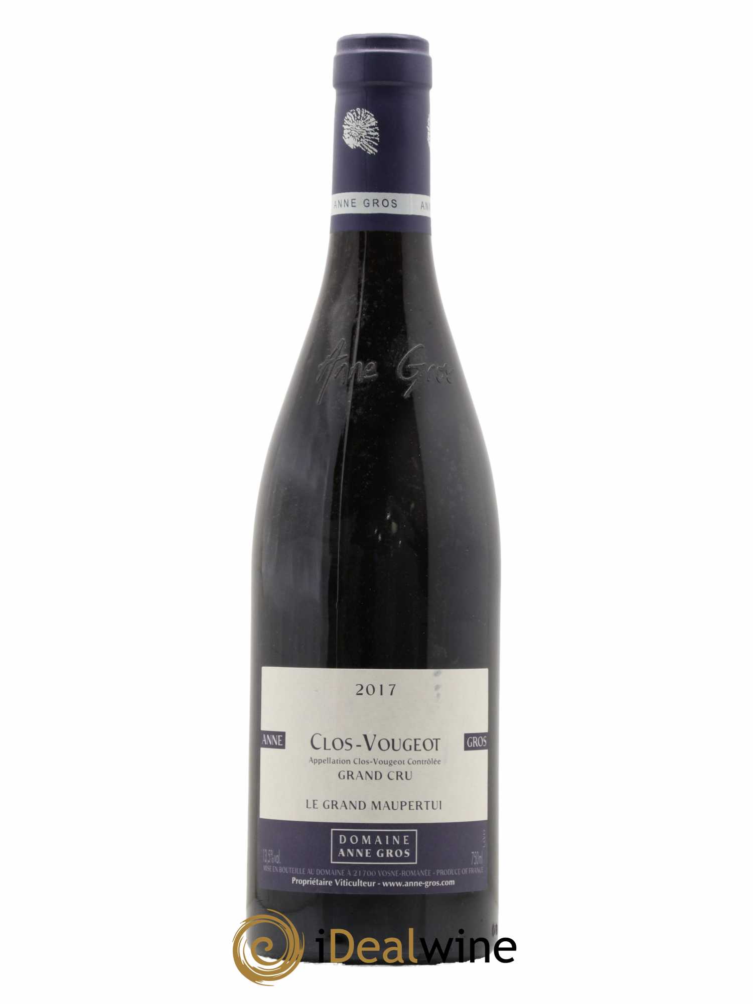 Clos de Vougeot Grand Cru Le Grand Maupertui Anne Gros 2017 - Lot de 1 bouteille - 0