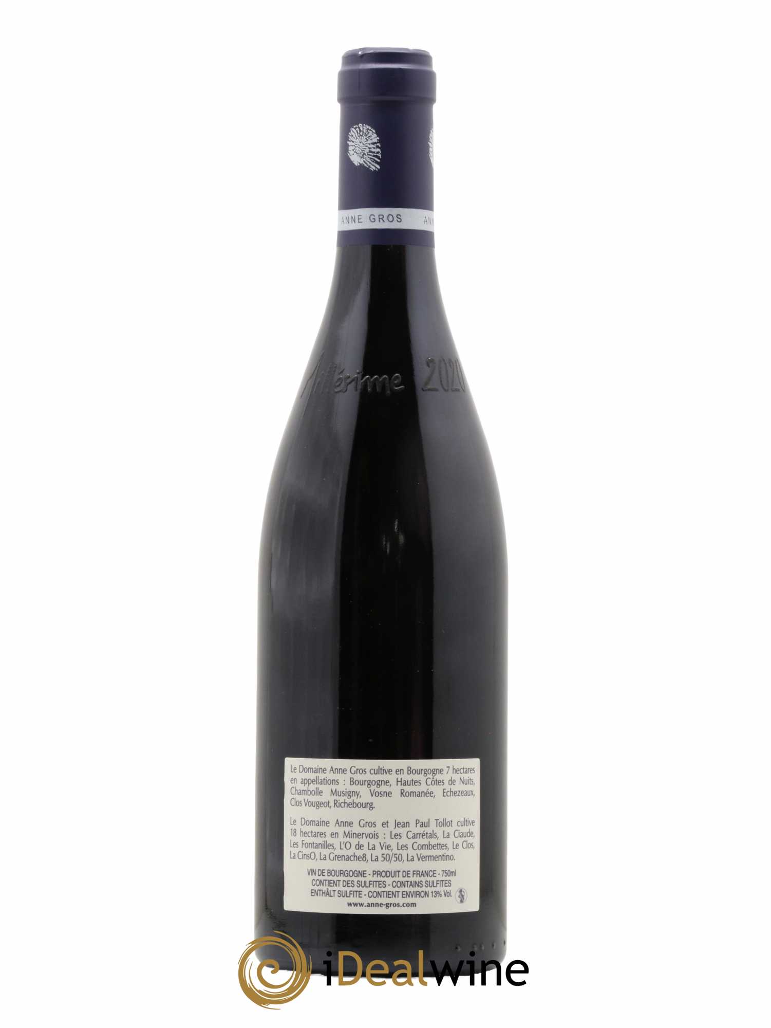 Clos de Vougeot Grand Cru Le Grand Maupertui Anne Gros 2020 - Lot of 1 bottle - 1