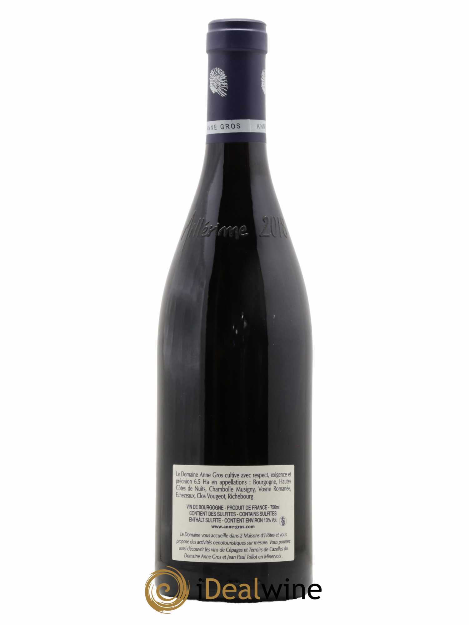 Clos de Vougeot Grand Cru Le Grand Maupertui Anne Gros 2018 - Lot of 1 bottle - 1