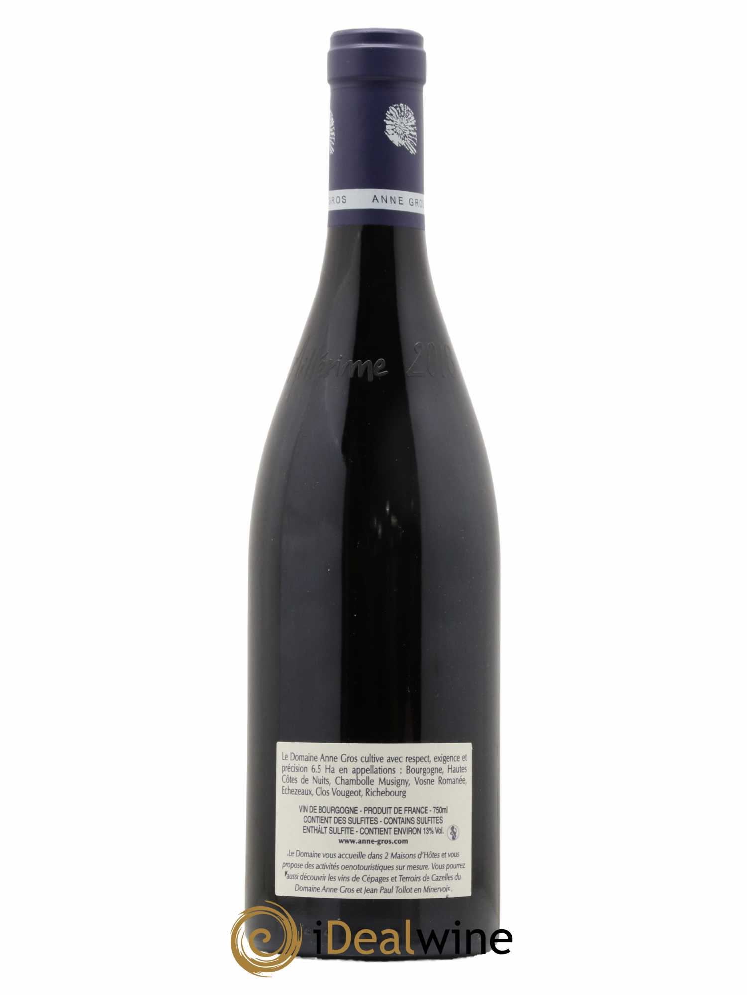 Richebourg Grand Cru Anne Gros 2018 - Lot de 1 bouteille - 1