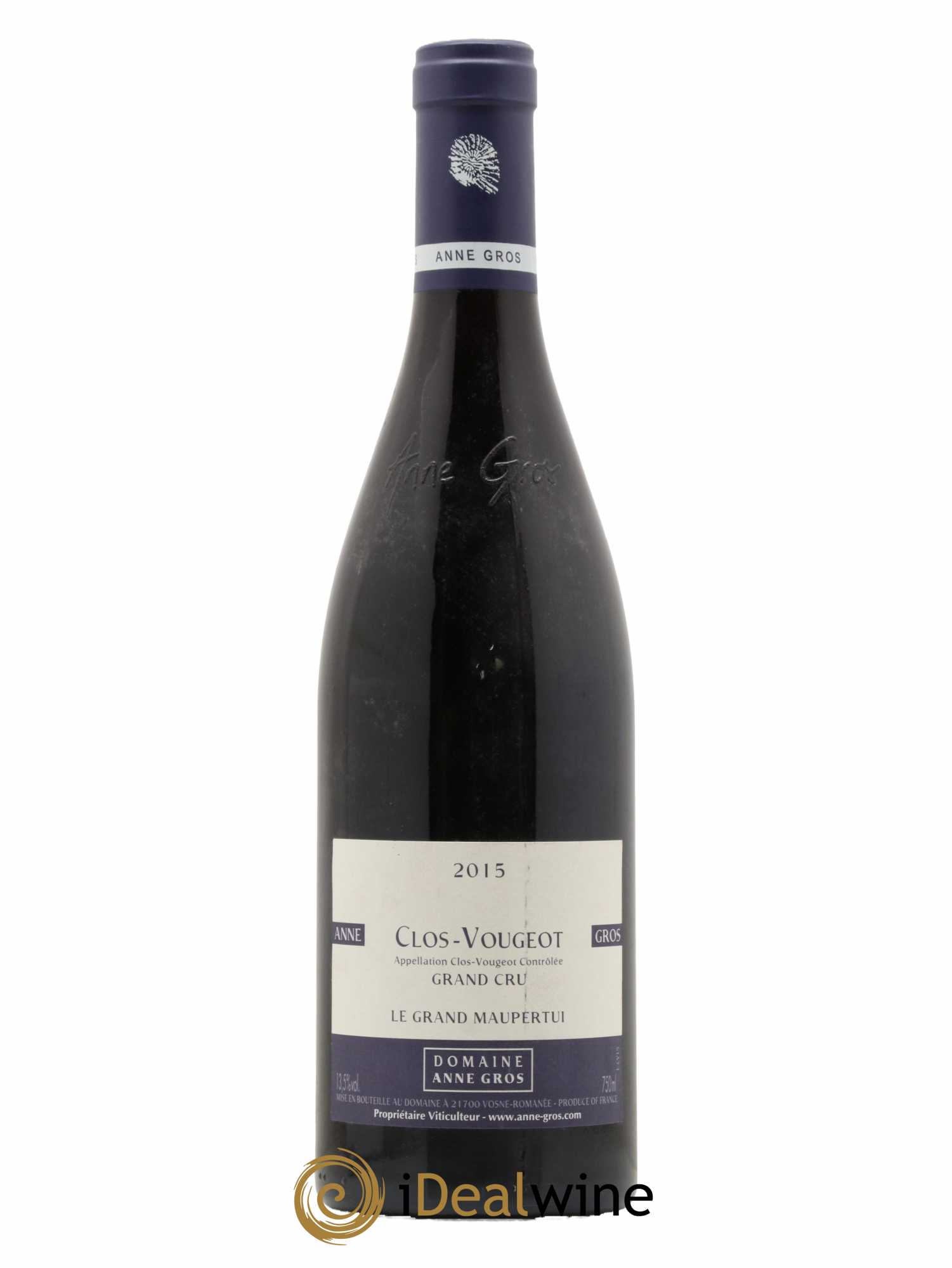 Clos de Vougeot Grand Cru Le Grand Maupertui Anne Gros 2015 - Lot de 1 bouteille - 0