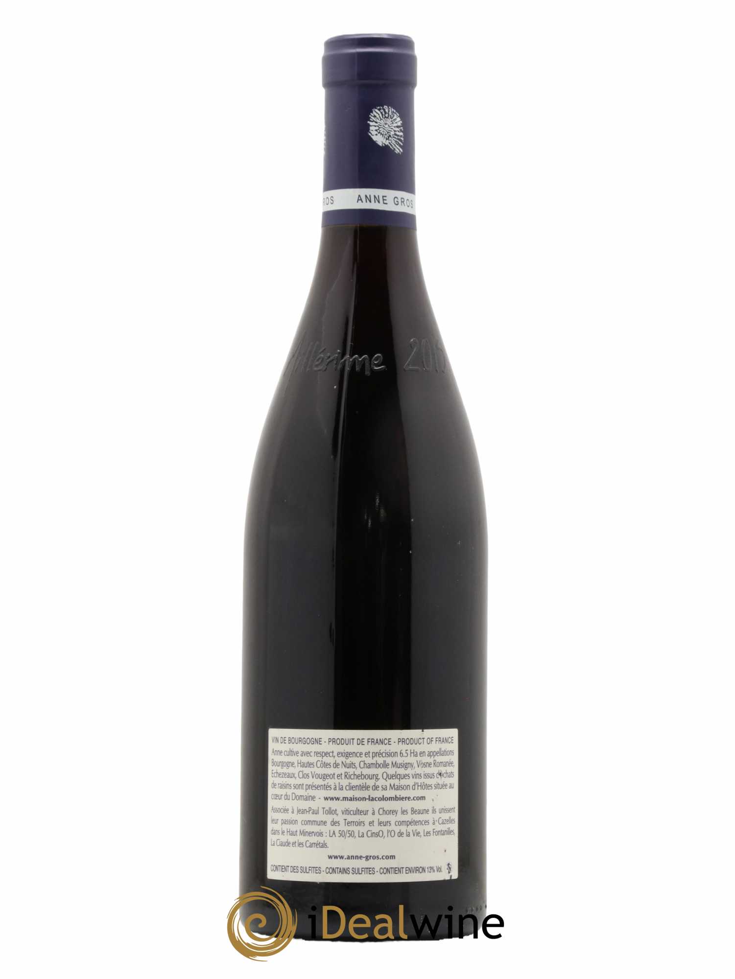 Echezeaux Grand Cru Les Loachausses Anne Gros 2015 - Lot de 1 bouteille - 1