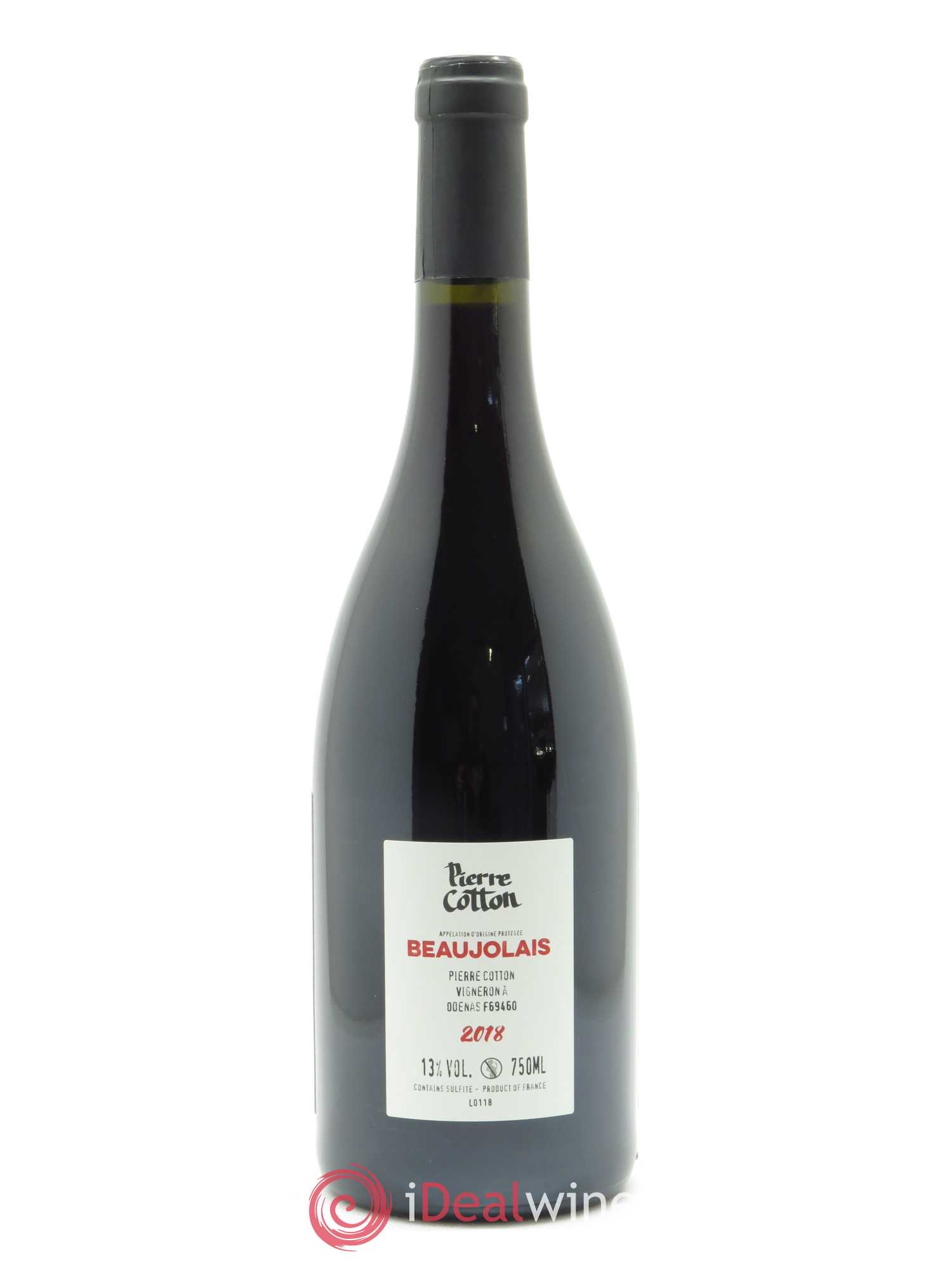 Beaujolais Le Pré Bonnet-Cotton (Domaine) 2018 - Lot de 1 bouteille - 1