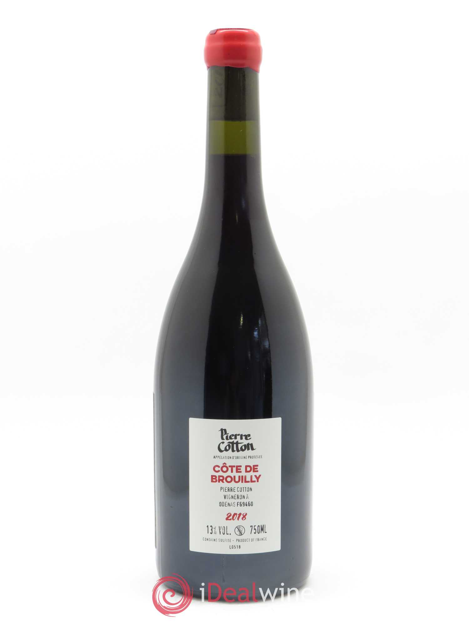 Côte de Brouilly Bonnet-Cotton (Domaine) 2018 - Lot de 1 bouteille - 1