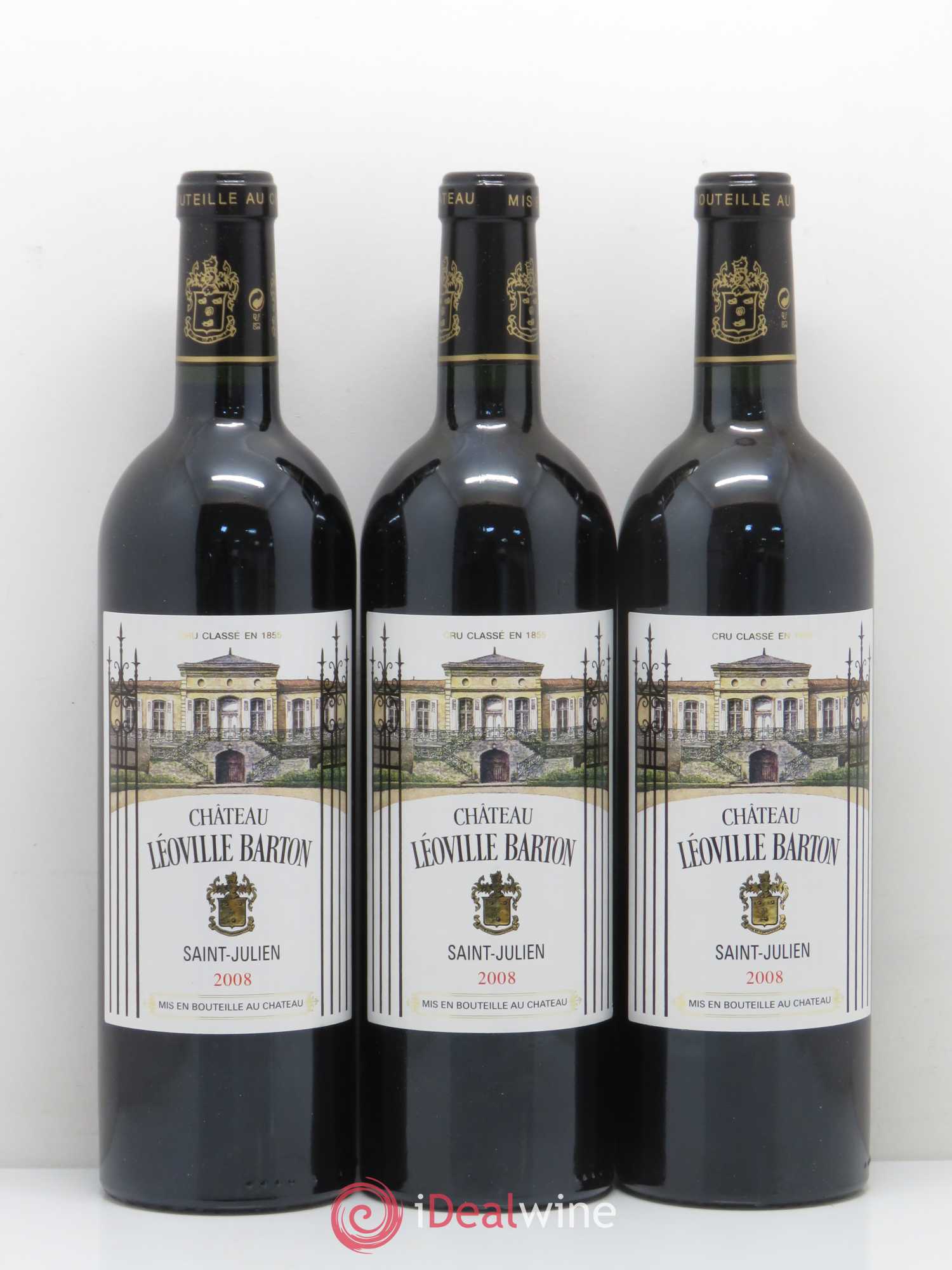 Château Léoville Barton 2ème Grand Cru Classé 2008 - Lot de 12 bouteilles - 1