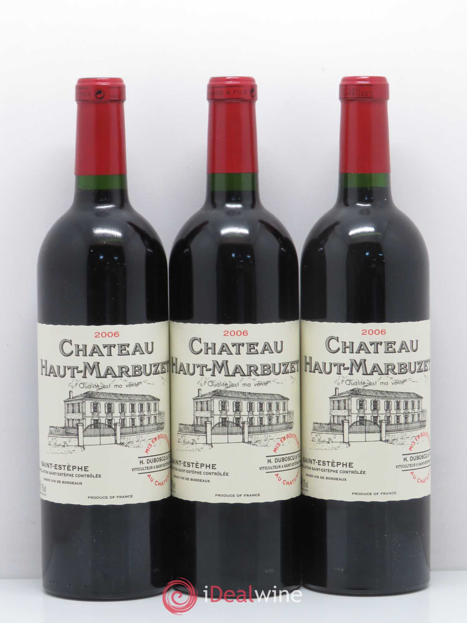 Château Haut Marbuzet 2006 - Lot de 12 bouteilles - 1