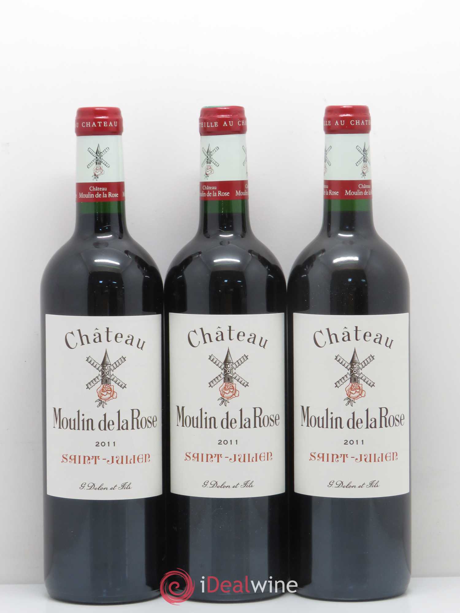 Château Moulin de la Rose Cru Bourgeois  (senza prezzo di riserva) 2011 - Lotto di 12 bottiglie - 1