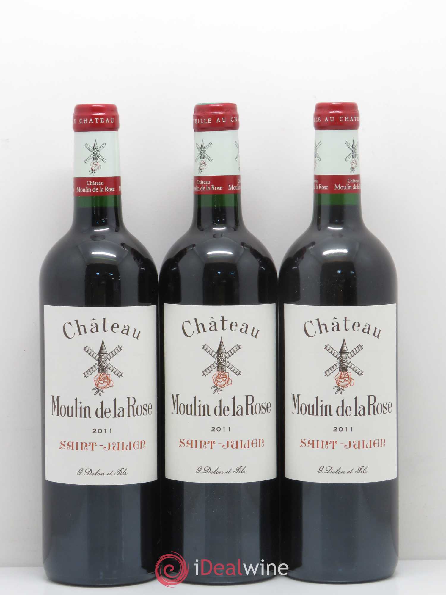 Château Moulin de la Rose Cru Bourgeois  (senza prezzo di riserva) 2011 - Lotto di 12 bottiglie - 3