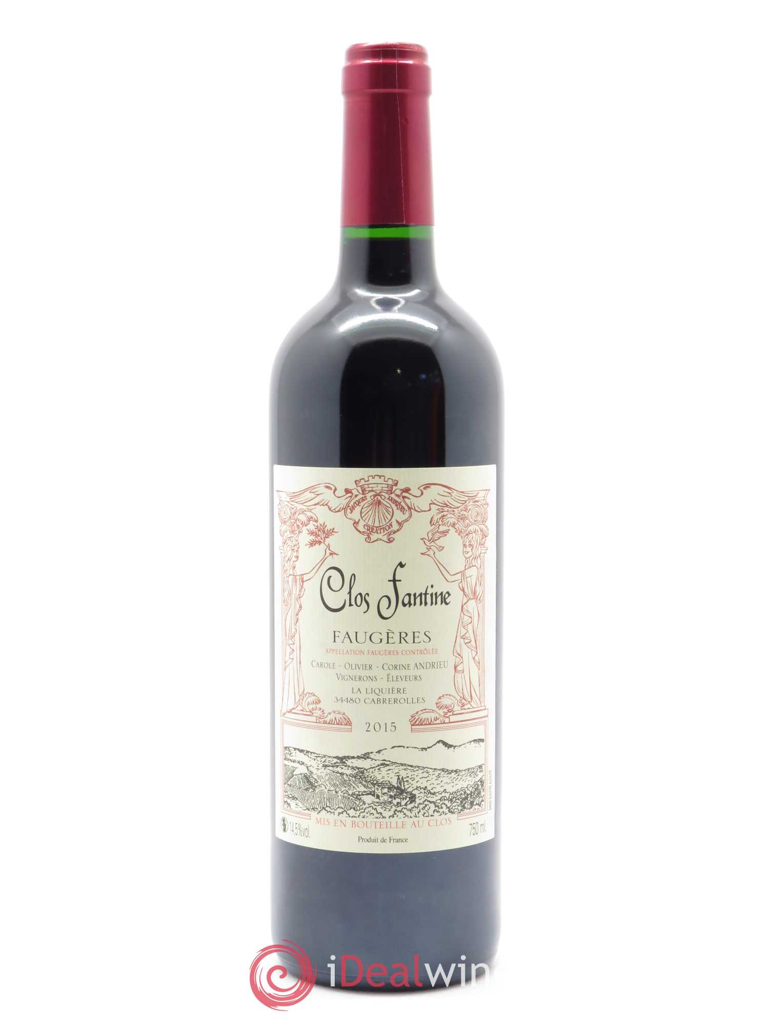 Faugères Clos Fantine Tradition Famille Andrieu 2015 - Lot of 1 bottle - 0