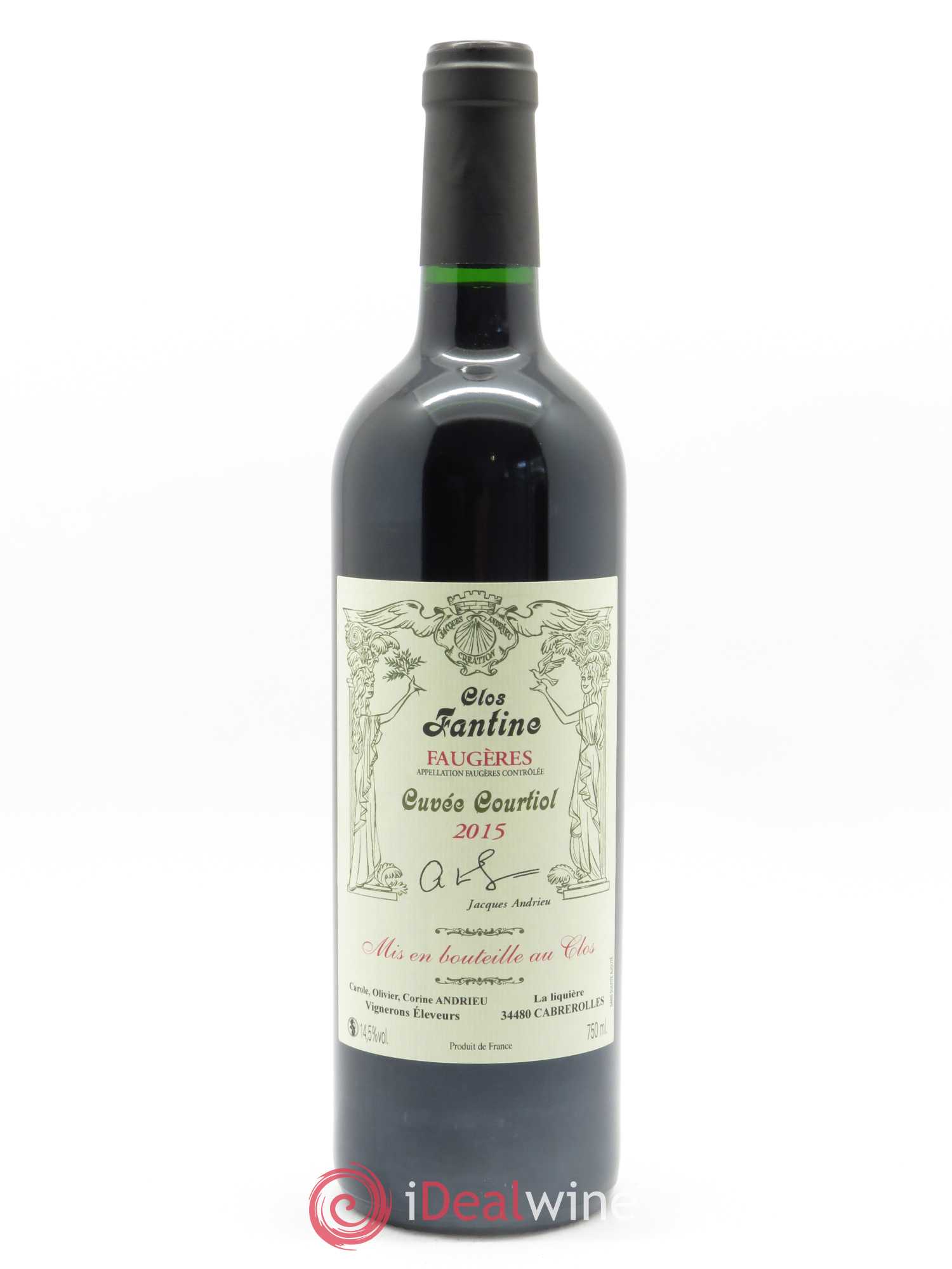 Faugères Clos Fantine Courtiol Famille Andrieu 2015 - Lot de 1 bouteille - 0