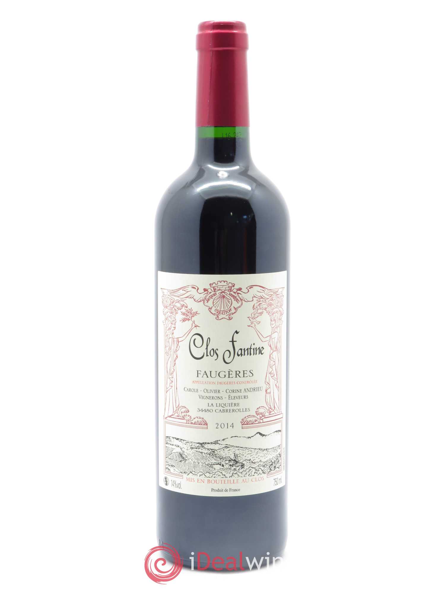 Faugères Clos Fantine Tradition Famille Andrieu 2014 - Lot de 1 bouteille - 0