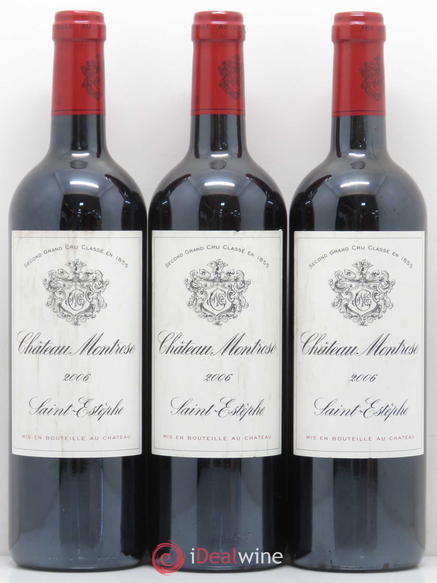 Château Montrose 2ème Grand Cru Classé 2006 - Lot de 3 bouteilles - 0