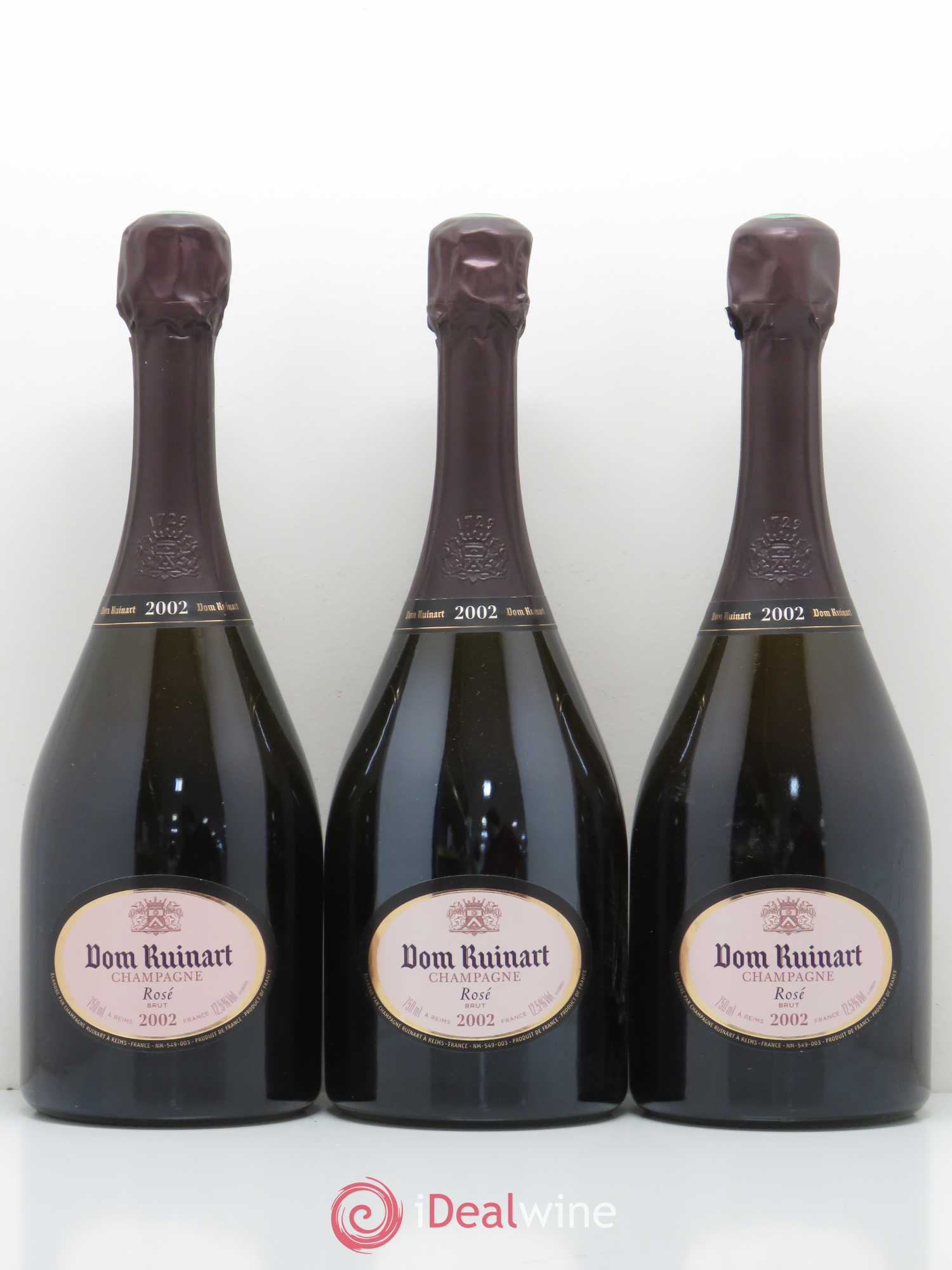 Dom Ruinart Brut Ruinart 2002 - Lot de 3 bouteilles - 0