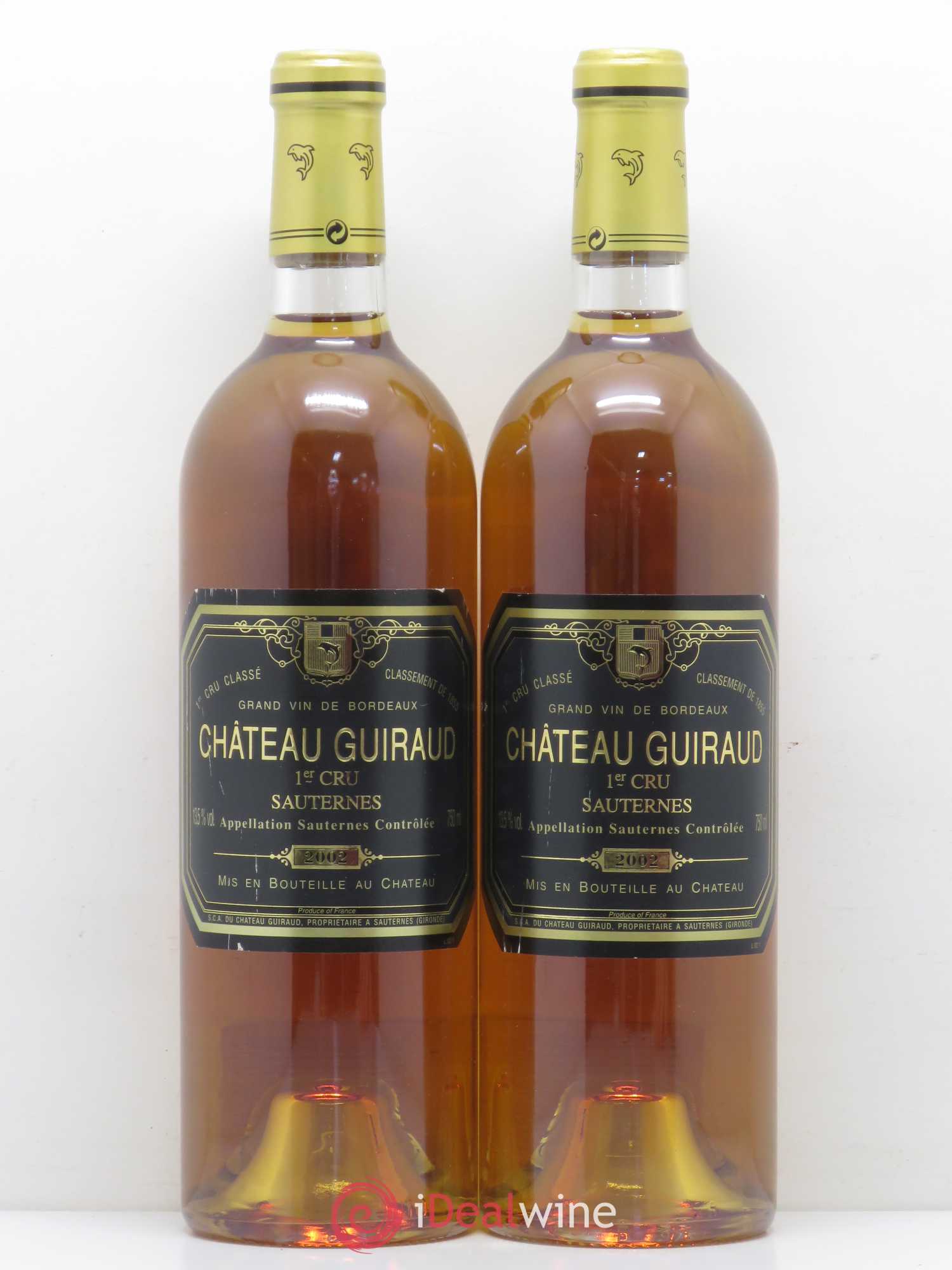 Château Guiraud 1er Grand Cru Classé 2002 - Lotto di 2 bottiglie - 0