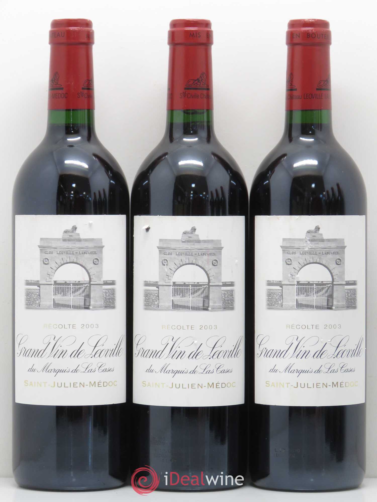 Château Léoville Las Cases 2ème Grand Cru Classé 2003 - Lot de 6 bouteilles - 1