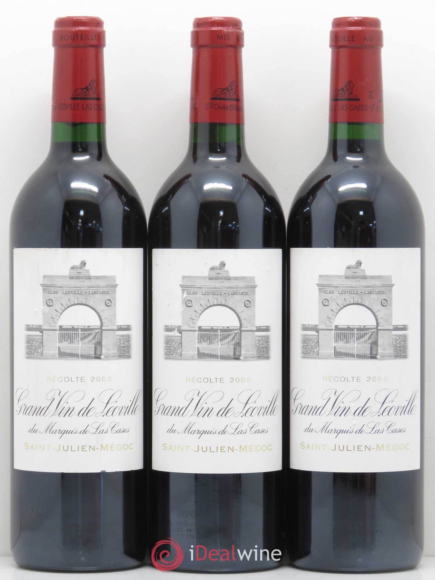 Château Léoville Las Cases 2ème Grand Cru Classé 2003 - Lot de 6 bouteilles - 3