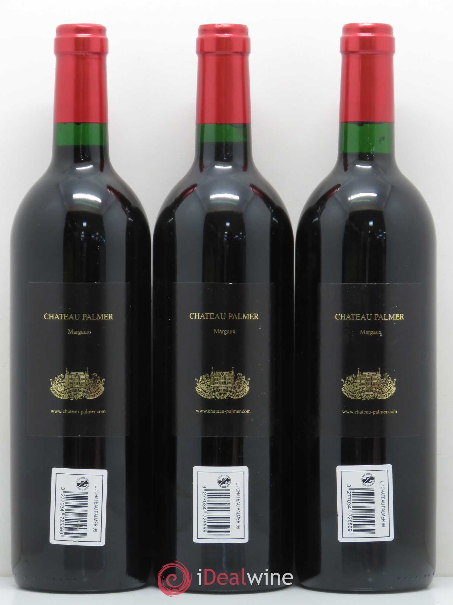 Château Palmer 3ème Grand Cru Classé 1996 - Lot de 3 bouteilles - 1