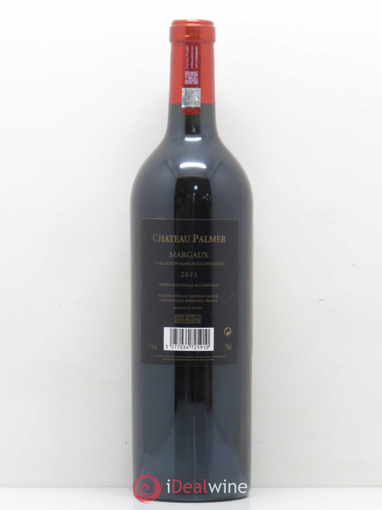 Château Palmer 3ème Grand Cru Classé 2011 - Lot de 1 bouteille - 1