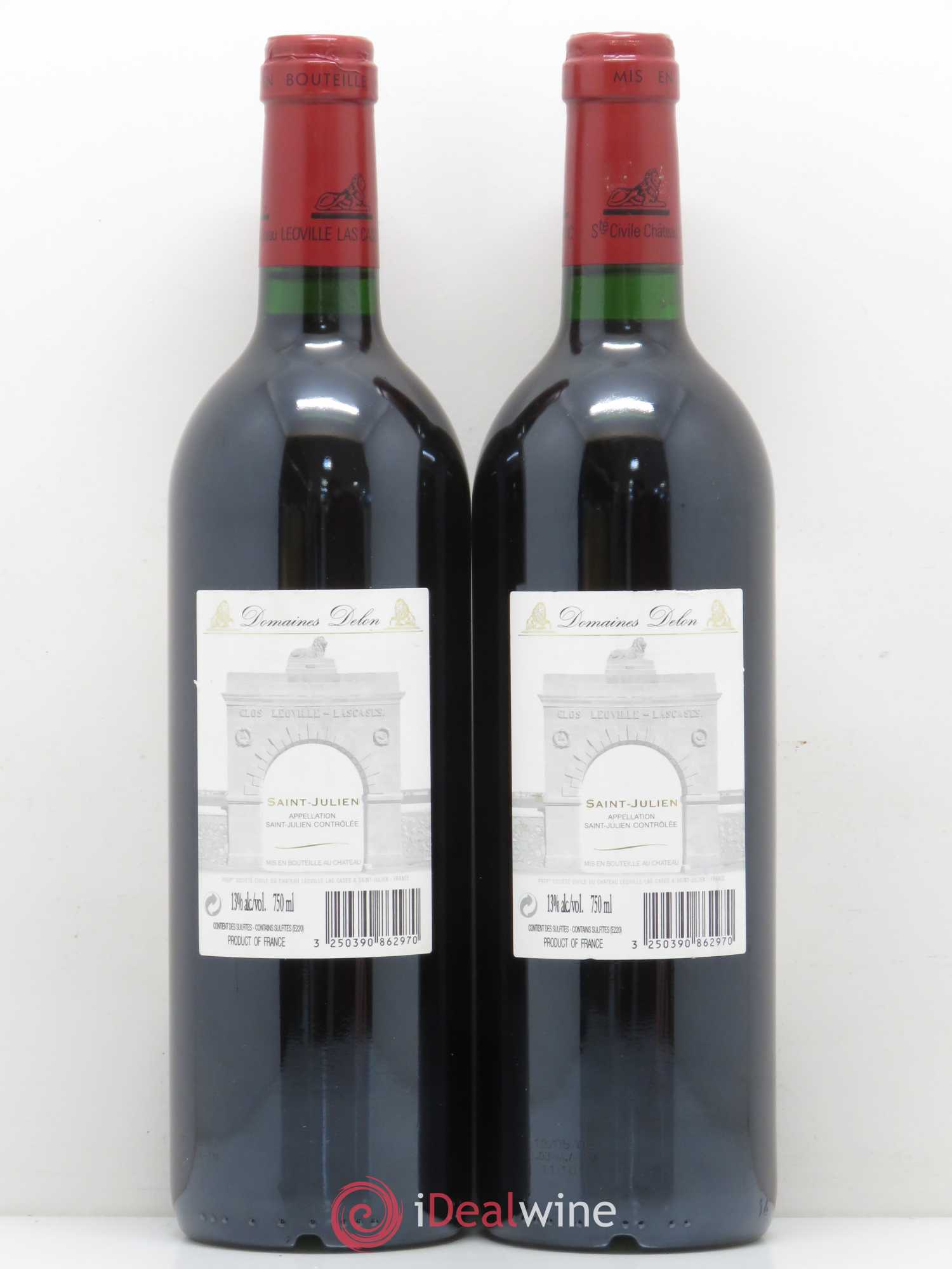 Château Léoville Las Cases 2ème Grand Cru Classé 2003 - Lot de 2 bouteilles - 1