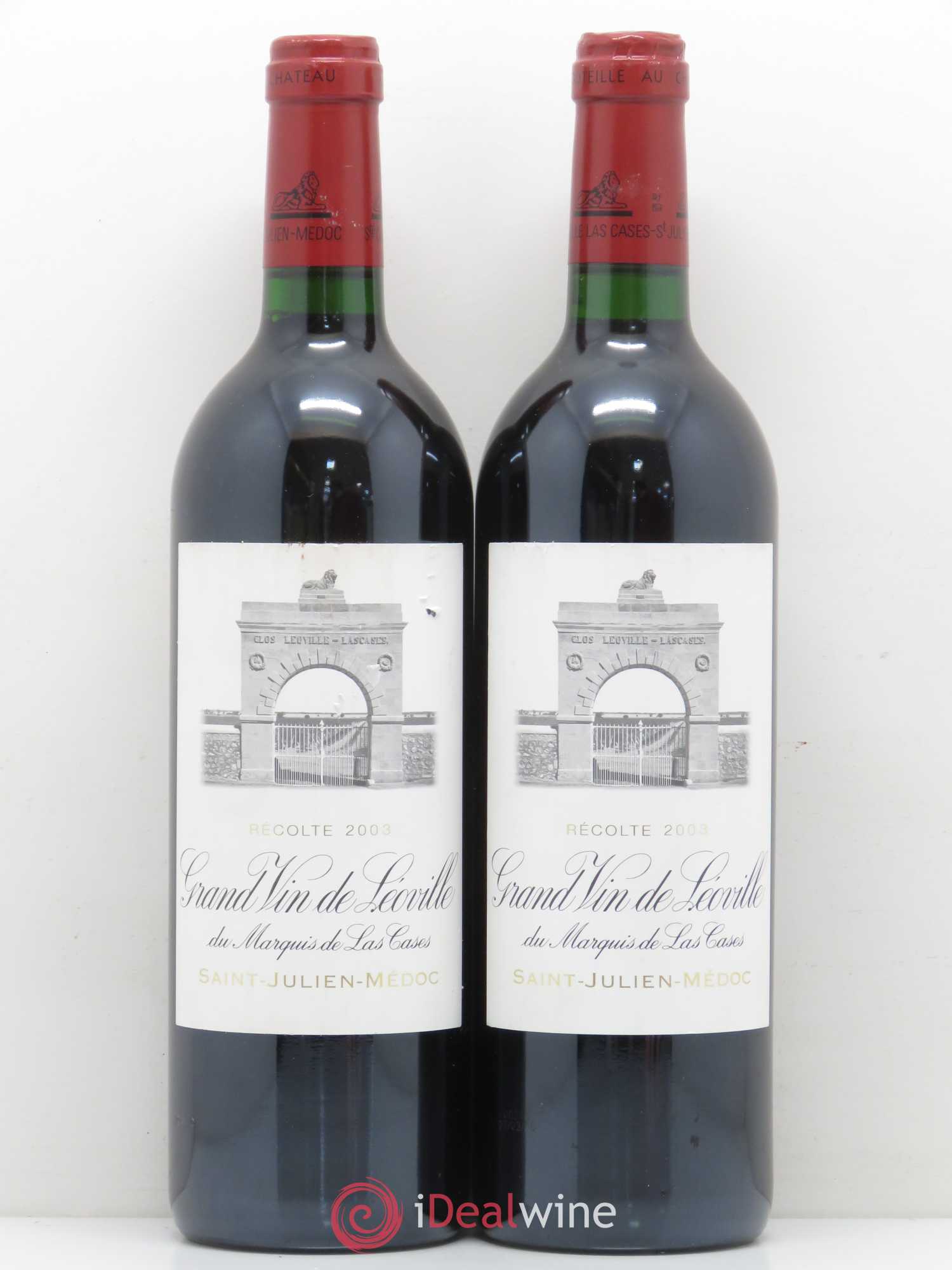 Château Léoville Las Cases 2ème Grand Cru Classé 2003 - Lot de 2 bouteilles - 0