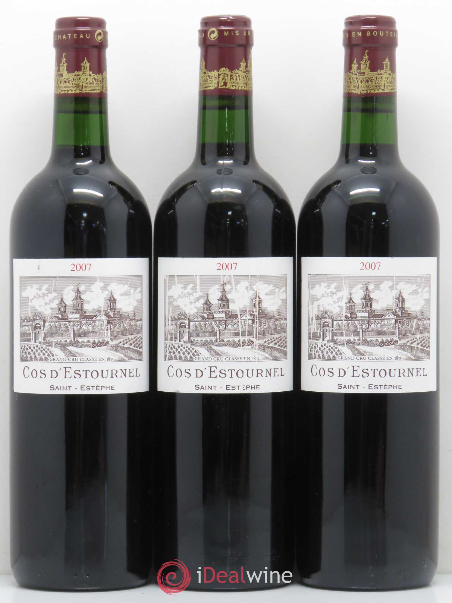 Cos d'Estournel 2ème Grand Cru Classé 2007 - Lot de 3 bouteilles - 0
