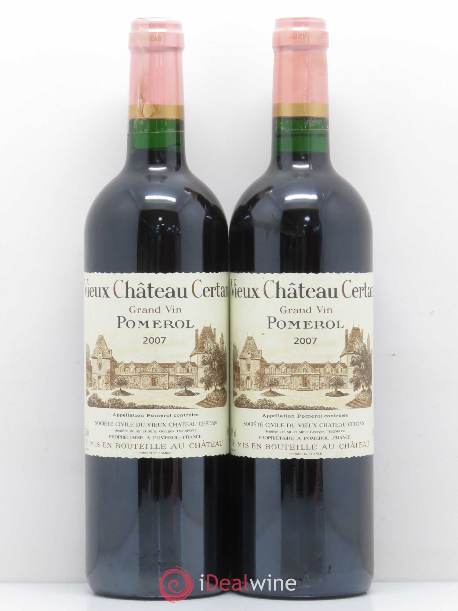 Vieux Château Certan 2007 - Lot de 2 bouteilles - 0