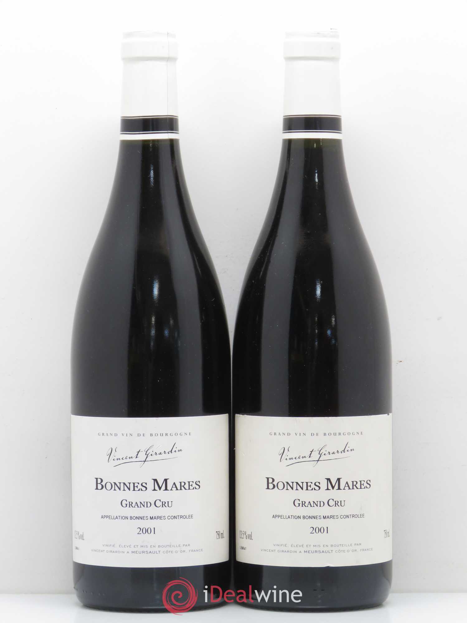Bonnes-Mares Grand Cru Domaine Vincent Girardin 2001 - Posten von 2 Flaschen - 0