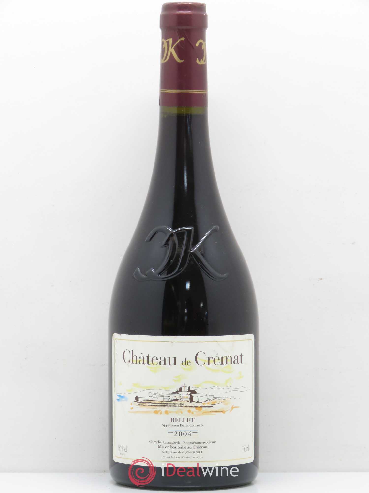 Bellet Château de Crémat 2004 - Posten von 1 Flasche - 0