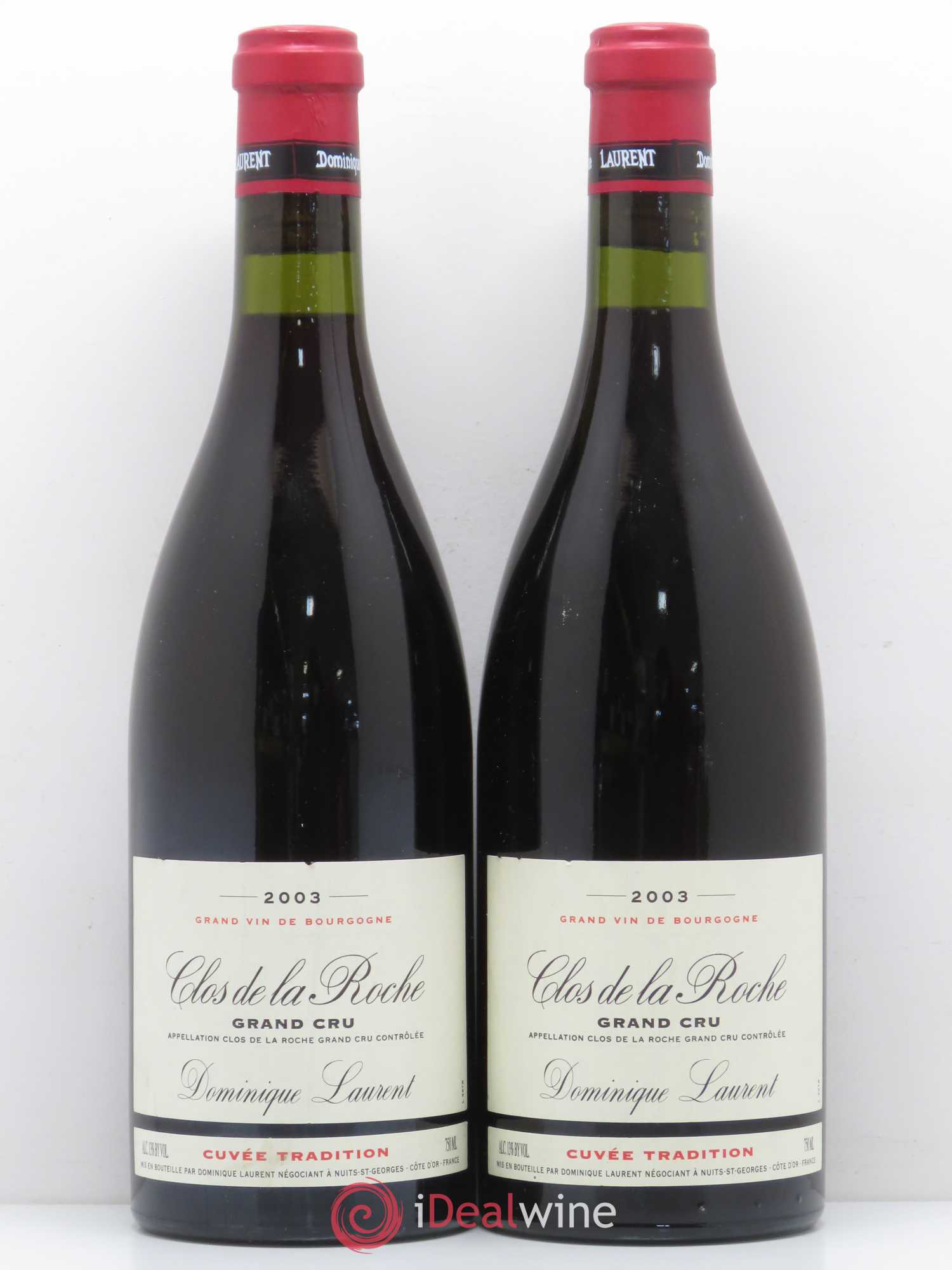 Clos de la Roche Grand Cru Dominique Laurent 2003 - Lot de 2 bouteilles - 0