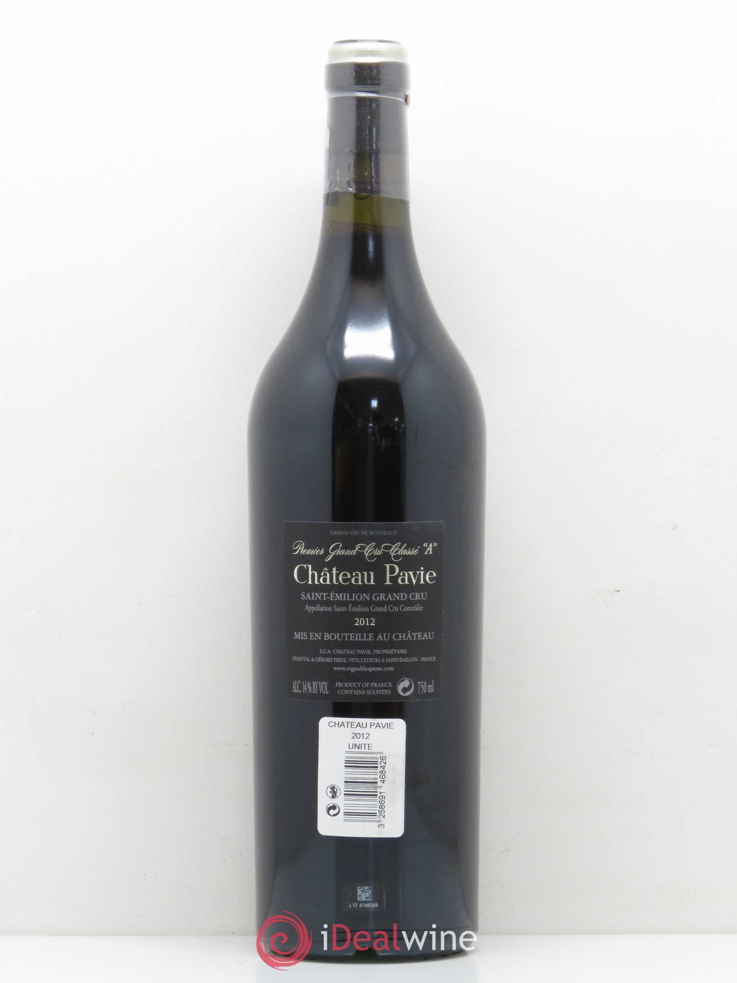 Château Pavie 1er Grand Cru Classé A 2012 - Lot de 1 bouteille - 1