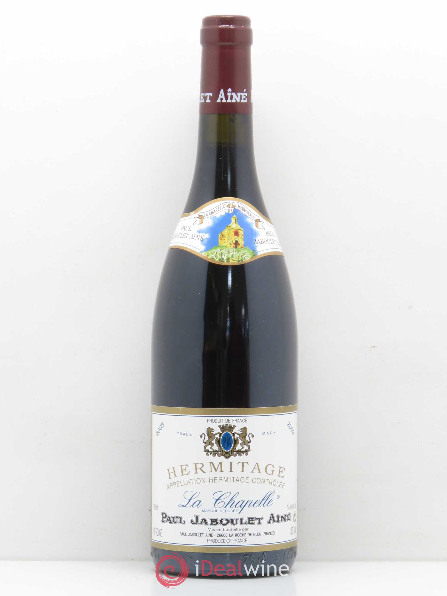 Hermitage La Chapelle Paul Jaboulet Ainé 2003 - Lot de 1 bouteille - 0