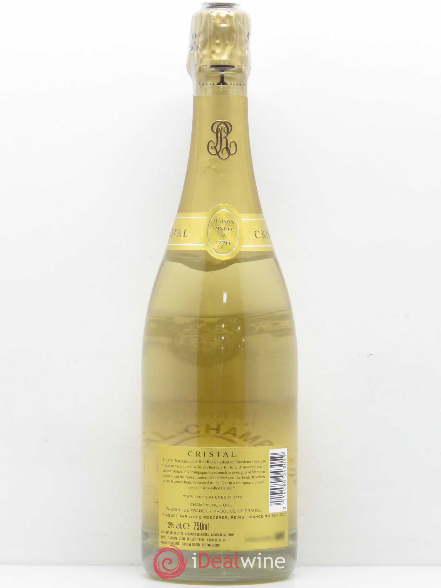 Cristal Louis Roederer 2009 - Lot de 1 bouteille - 1