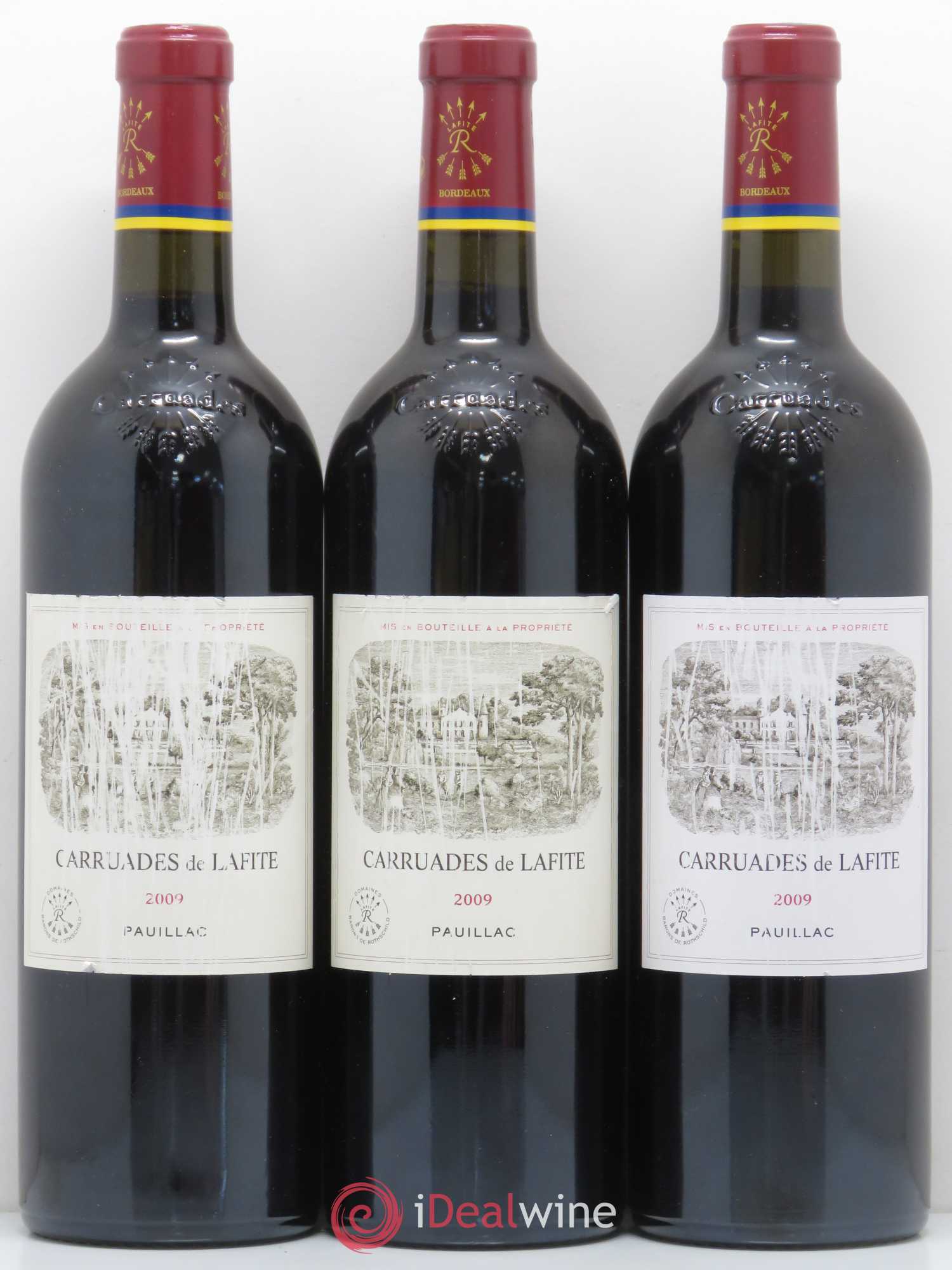 Carruades de Lafite Rothschild Second Vin 2009 - Lot de 3 bouteilles - 0