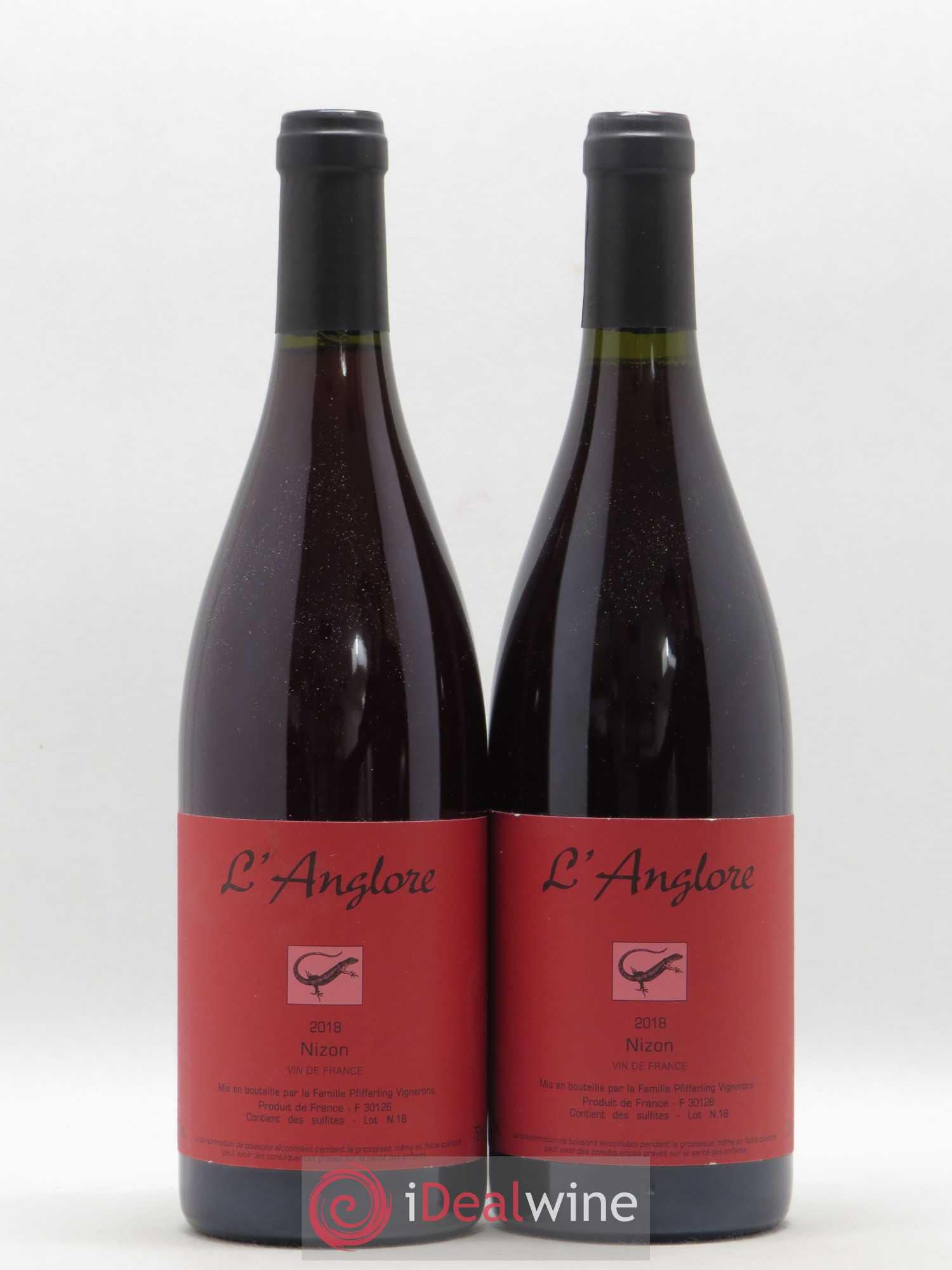 Vin de France Nizon L'Anglore 2018 - Lot de 2 bouteilles - 0