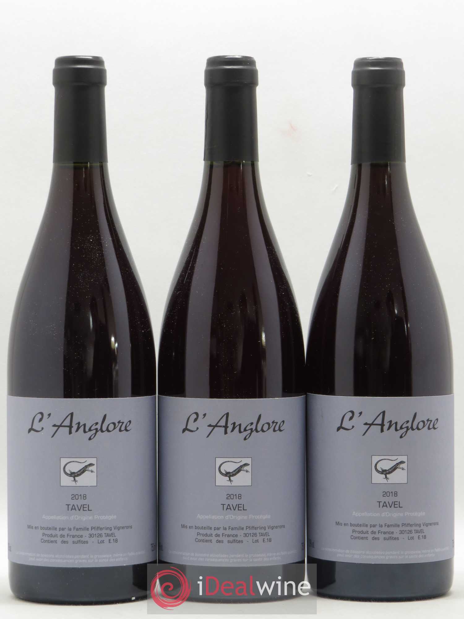 Tavel L'Anglore 2018 - Posten von 3 Flaschen - 0