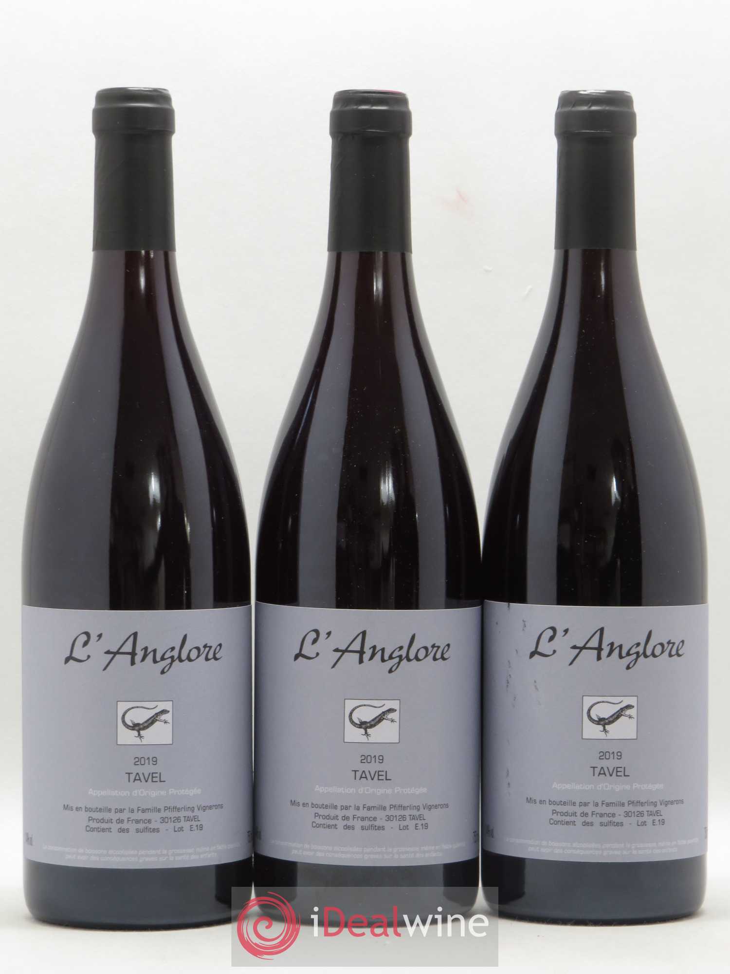 Tavel L'Anglore 2019 - Posten von 3 Flaschen - 0