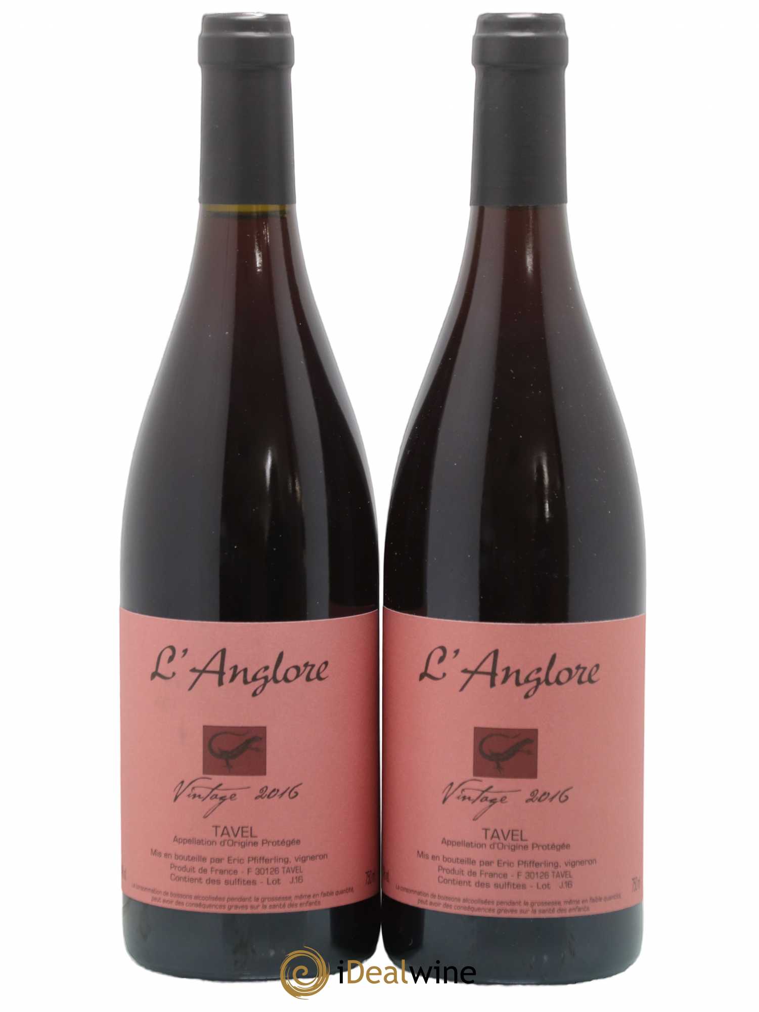 Tavel Vintage L'Anglore 2016 - Lot de 2 bouteilles - 0