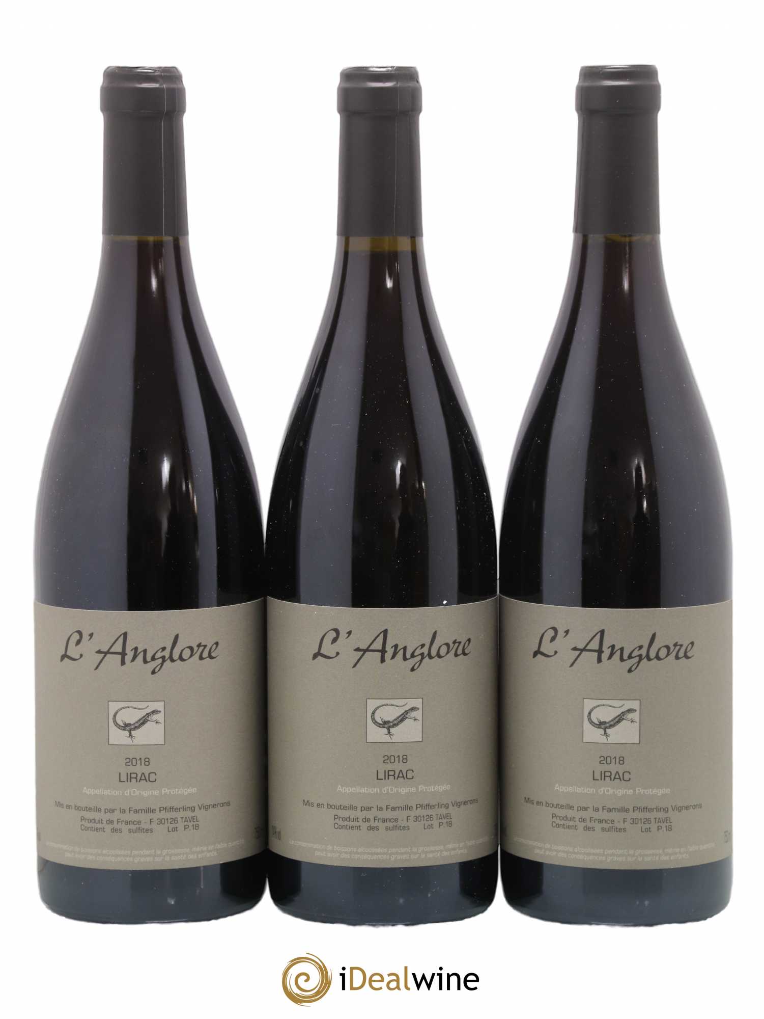 Lirac L'Anglore 2018 - Lot de 3 bouteilles - 0