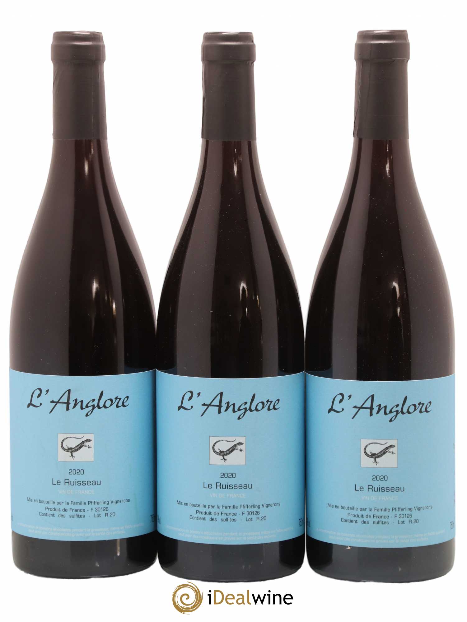 Vin de France Le Ruisseau L'Anglore 2020 - Lot de 3 bouteilles - 0